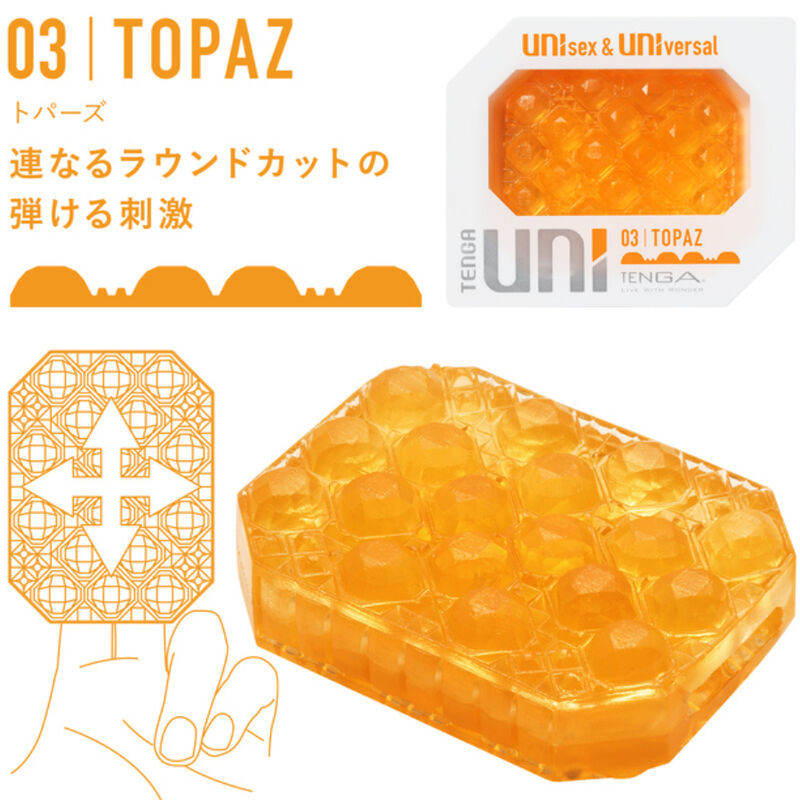 TENGA - UNI VARIETY MASTURBATOR THIMBLE PACK 4 UNITS 3 