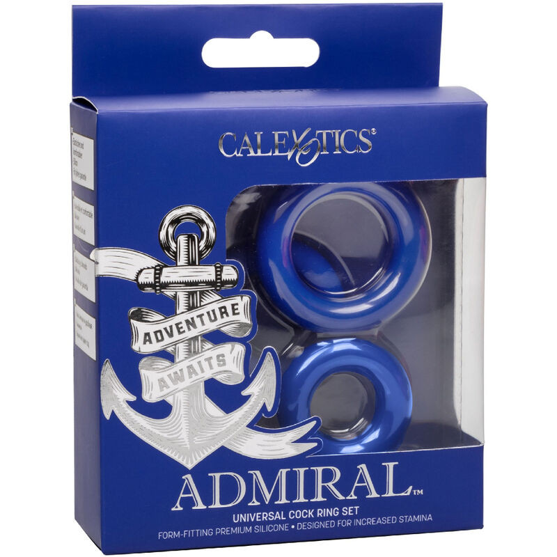 CALEXOTICS - ADMIRAL COCK RING SET BLAU 3 