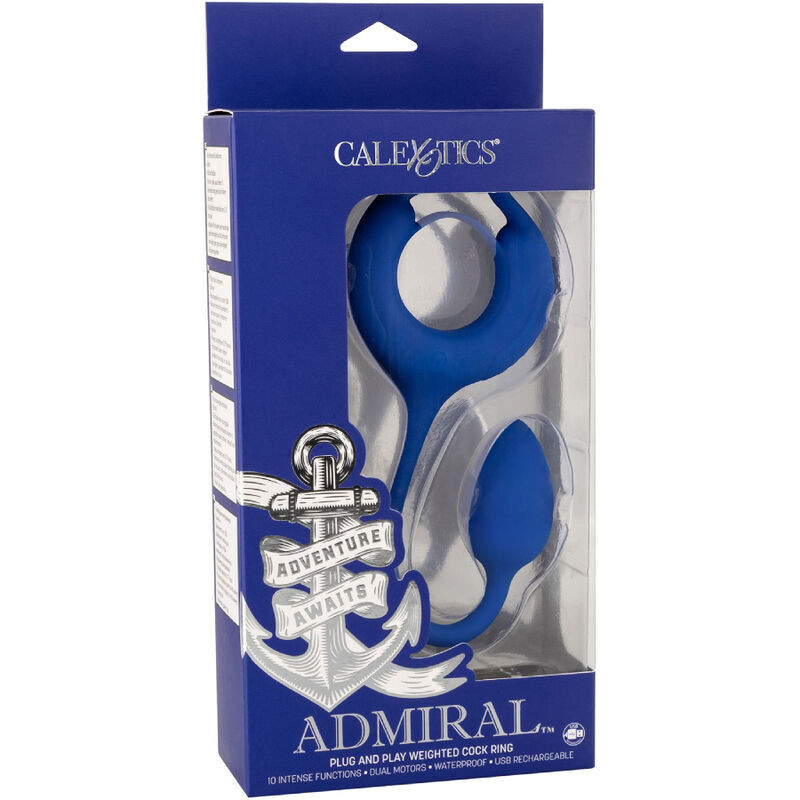 CALEXOTICS - ADMIRAL WEIGHTED COCK RING BLUE 5 