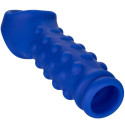 CALEXOTICS - ADMIRAL BEADED PENIS COVER LIQUID SILICONE BLUE 1 