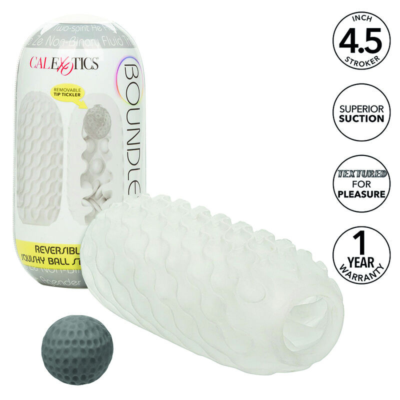 CALEXOTICS - BOUNDLESS REVERSIBLE SQUISHY BALL STROKE GELB 1 