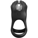 PRETTY LOVE - SILAS VIBRANT PENIS RING 7 VIBRATIONS BLACK SILICONE 3 