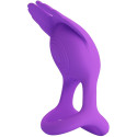 PRETTY LOVE - SILAS ANNEAU PÉNIS VIBRANT 7 VIBRATIONS SILICONE VIOLET 1 