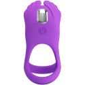 PRETTY LOVE - SILAS ANNEAU PÉNIS VIBRANT 7 VIBRATIONS SILICONE VIOLET 3 