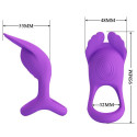 PRETTY LOVE - SILAS ANNEAU PÉNIS VIBRANT 7 VIBRATIONS SILICONE VIOLET 6 