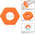 CALEXOTICS - ALPHA PROLONG SEXAGON RING ORANGE 7 