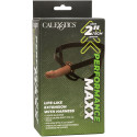 CALEXOTICS - PERFORMANCE MAXX LIFE-LIKE EXTENSION WITH HARNESS BROWN SKIN 15 