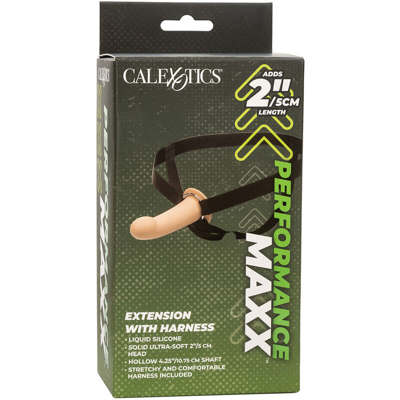 CALEXOTICS - EXTENSION PERFORMANCE MAXX AVEC HARNAIS PEAU CLAIRE 15 