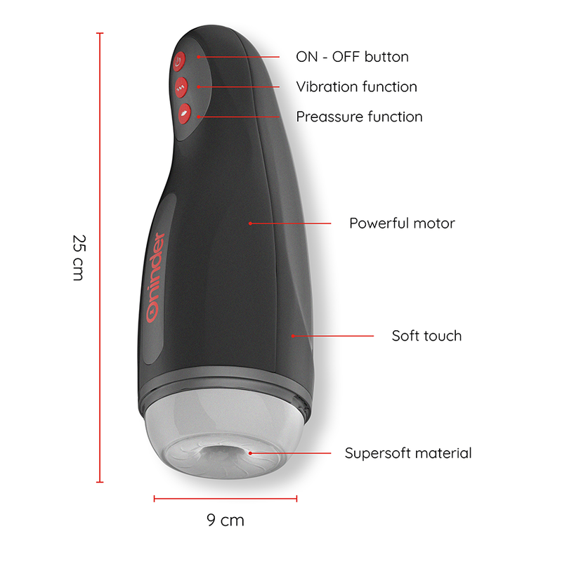 ONINDER - SEOUL RECHARGEABLE MALE MASTURBATOR 10 SPEED - FREE APP 2 