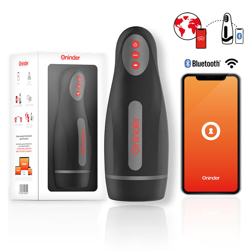 ONINDER - SEOUL RECHARGEABLE MALE MASTURBATOR 10 SPEED - FREE APP 3 