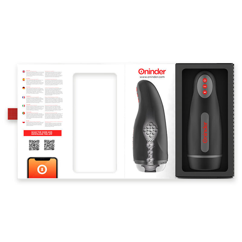 ONINDER - SEOUL RECHARGEABLE MALE MASTURBATOR 10 SPEED - FREE APP 7 