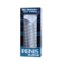 BAILE - PENIS SHEATH WITH TRANSPARENT STIMULATING POINTS 14 CM 4 