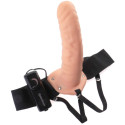 FETISH FANTASY SERIES - 19 CM VIBRIERENDER HOHL-STRAP-ON BRAUN 2 