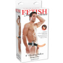 FETISH FANTASY SERIES - 19 CM VIBRIERENDER HOHL-STRAP-ON BRAUN 4 