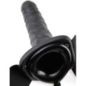 FETISH FANTASY SERIES - 19 CM VIBRIERENDER HOHL-STRAP-ON SCHWARZ 3 