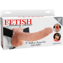 FETISH FANTASY SERIES - SERIES 9 HOLLOW STRAP-ON WITH BALLS 22.9CM FLESH 3 