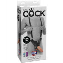 KING COCK - 25,5 CM HOLLOW STRAP-ON SUSPENDER SYSTEM FLESH 1 