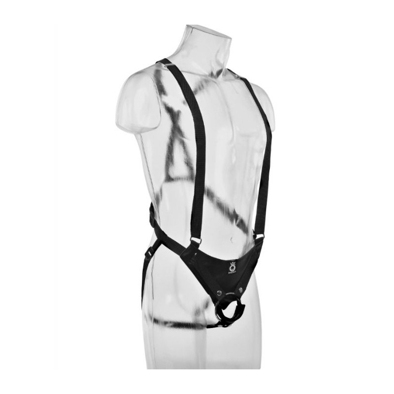 KING COCK - 25.5 CM HOLLOW STRAP-ON SUSPENDER SYSTEM FLESH 4 