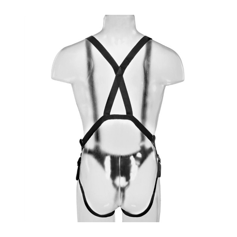 KING COCK - 25,5 CM HOLLOW STRAP-ON SUSPENDER SYSTEM FLESH 5 