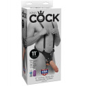 KING COCK - STRAP-ON AVEC GODE CREUX 28 CM ET SANGLES COULEUR CHAINE 1 