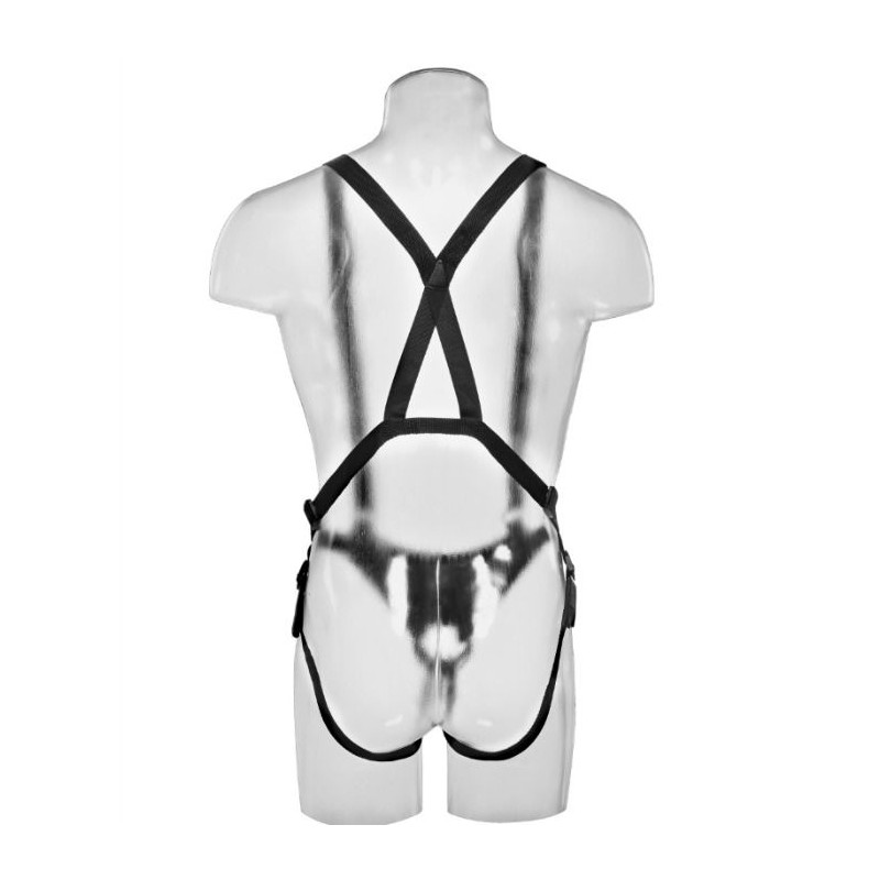 KING COCK - 30.5 CM HOLLOW STRAP-ON SUSPENDER SYSTEM - FLESH 5 