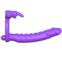 FANTASY C-RINGZ - SILICONE DOUBLE VIBRATOR RABBIT 1 