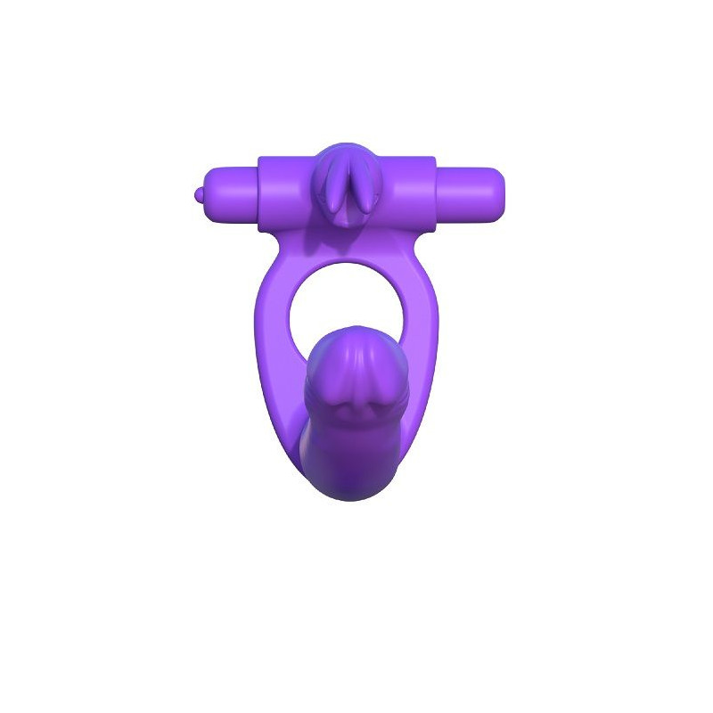 FANTASY C-RINGZ - SILICONE DOUBLE VIBRATOR RABBIT 2 