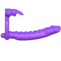 FANTASY C-RINGZ - SILICONE DOUBLE VIBRATOR RABBIT 3 