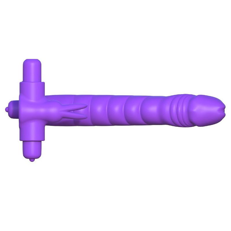 FANTASY C-RINGZ - SILICONE DOUBLE VIBRATOR RABBIT 4 