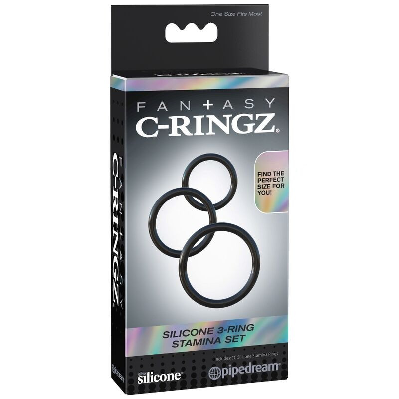 FANTASY C-RINGZ - SILICONE 3 RING STAMINA SET 2 