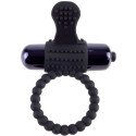 FANTASY C-RINGZ - BLACK SILICONE VIBRATING RING 1 