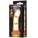 PRETTY LOVE - DILDO MAGICO NIGHTFALL SENZA VIBRAZIONI ARANCIO LUMINOSO 3 