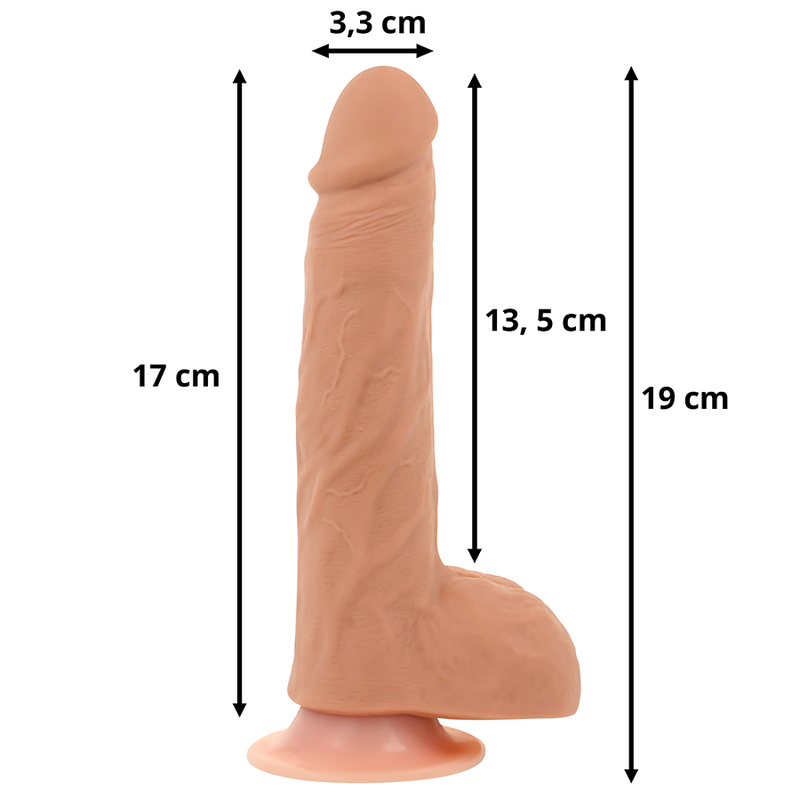 OHMAMA - UP AND DOWN DILDO WITH HEAT FUNCTION AND REMOTE CONTROL 2 