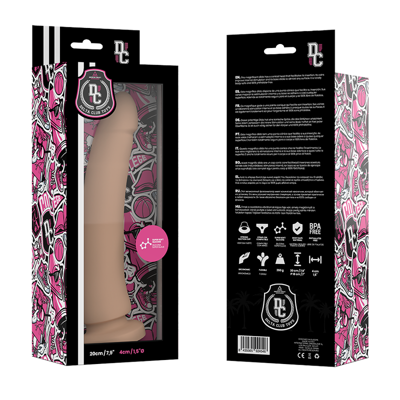 DELTA CLUB - TOYS NATÜRLICHER DILDO MEDIZINISCHES SILIKON 20 CM -O- 4 CM 3 