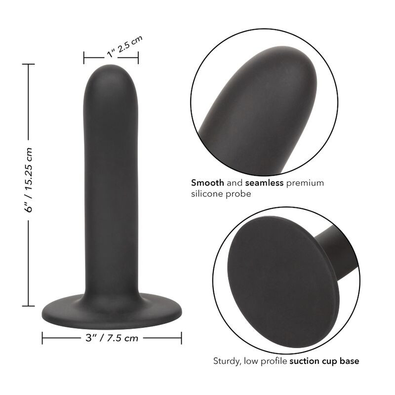 CALEXOTICS - BOUNDLESS DILDO 15.25 CM HARNESS COMPATIBLE SMOOTH 2 