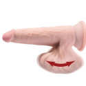 KING COCK - PLUS 3D DILDO SWINGING BALLS 24.5 CM HELLE HAUT 2 