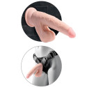 KING COCK - PLUS 3D DILDO SFERE OSCILLANTI 24.5 CM PELLE CHIARA 3 