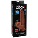 KING COCK - PLUS 3D DILDO SFERE OSCILLANTI 24.5 CM MARRONE 6 