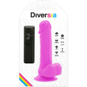 DIVERSIA - FLEXIBLER VIBRIERENDER DILDO LILA 20.5 CM -O- 4.2 CM 8 