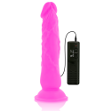 DIVERSIA - FLEXIBLER VIBRIERENDER DILDO LILA 21 CM -O- 4.9 CM 7 