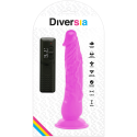 DIVERSIA - FLEXIBLE VIBRATING DILDO PURPLE 21 CM -O- 4.9 CM 8 