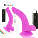 DIVERSIA - FLEXIBLE VIBRATING DILDO PURPLE 21.5 CM -O- 4.5 CM 3 