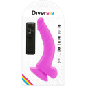 DIVERSIA - FLEXIBLE VIBRATING DILDO PURPLE 21.5 CM -O- 4.5 CM 7 