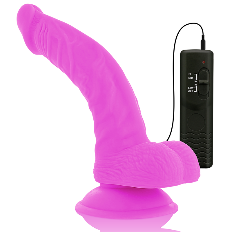 DIVERSIA - FLEXIBLE VIBRATING DILDO PURPLE 21.5 CM -O- 4.5 CM 8 