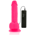 DIVERSIA - FLEXIBLE VIBRATING DILDO PINK 20.5 CM -O- 4.2 CM 5 