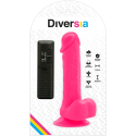 DIVERSIA - FLEXIBLE VIBRATING DILDO PINK 20.5 CM -O- 4.2 CM 8 