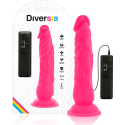 DIVERSIA - FLEXIBLE VIBRATING DILDO PINK 21 CM -O- 4.9 CM 3 