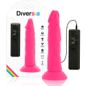 DIVERSIA - DILDO SOUPLE AVEC VIBRATION ROSE 23 CM -O- 4.3 CM 3 