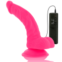 DIVERSIA - FLEXIBLE VIBRATING DILDO PINK 21.5 CM -O- 4.5 CM 5 