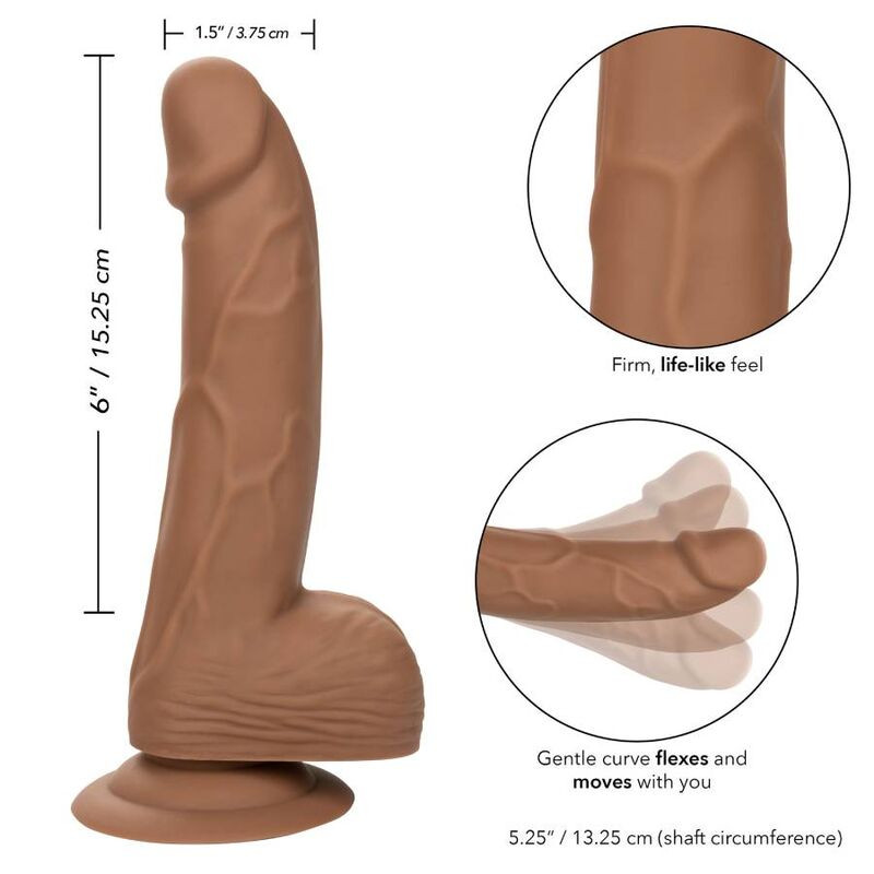 CALEXOTICS - CLOUS EN SILICONE 15.24 CM MARRON 2 